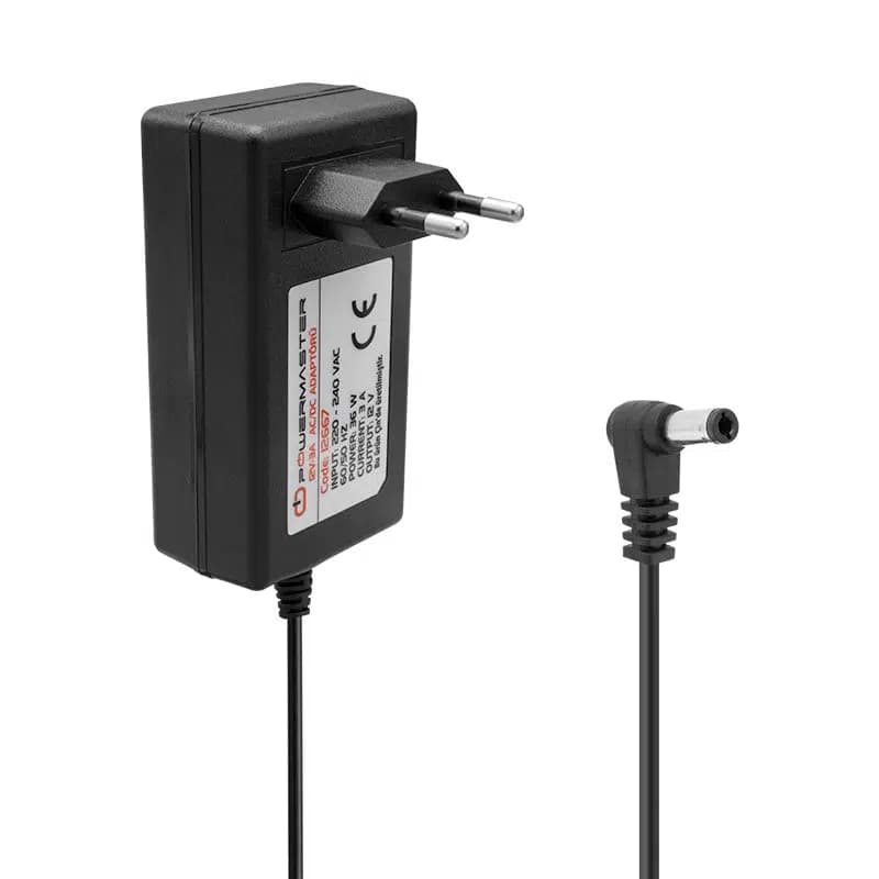 Powermaster PM-12667 12 Volt - 3 Amper 5.5*2.5 Mm Uçlu Plastik Kasa Priz Tipi Adaptör - Seyyar Elektronik