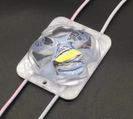 Powermaster PM-14716 12 Volt 2 Watt Pembe Yanıp Sönen Çakar 4333-3030 Modül Led 43x33x28mm - Seyyar Elektronik