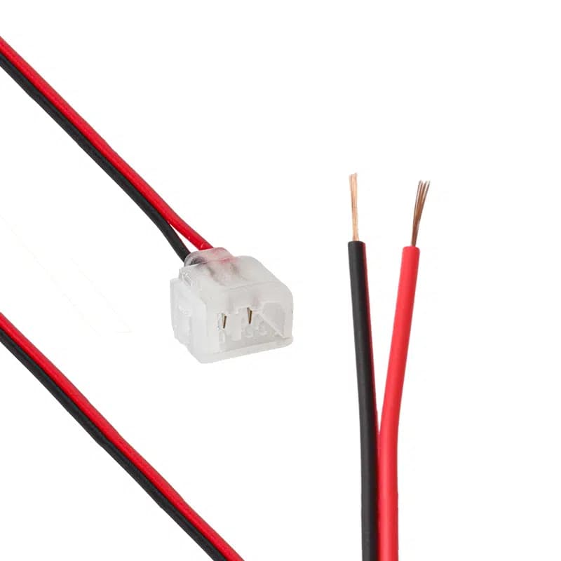 PowerMaster PM-16735 2 Pin 6X12MM Tek Yönlü Iğneli Neon Soketi Konnektör Kablo 12 Volt Fişi Aparatı (15 CM) - Seyyar Elektronik