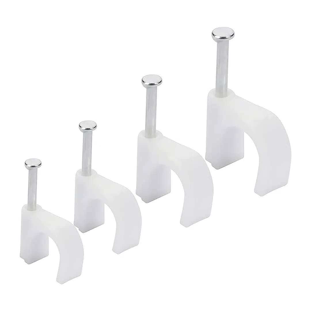 PowerMaster PM-17654 7 Numara Çelik Çivili 16 MM Kroşe 4X10 Antigron Kablolar İçin (100'LÜ Poşet) - Seyyar Elektronik