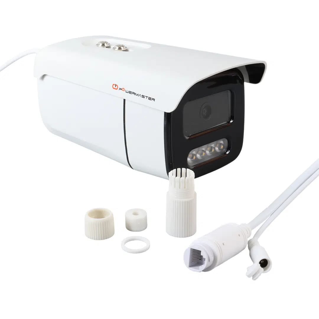 PowerMaster PM-19419 3-4MP IPC 4 Warm Led Metal Kasa Poeli IP Bullet Kamera - Seyyar Elektronik