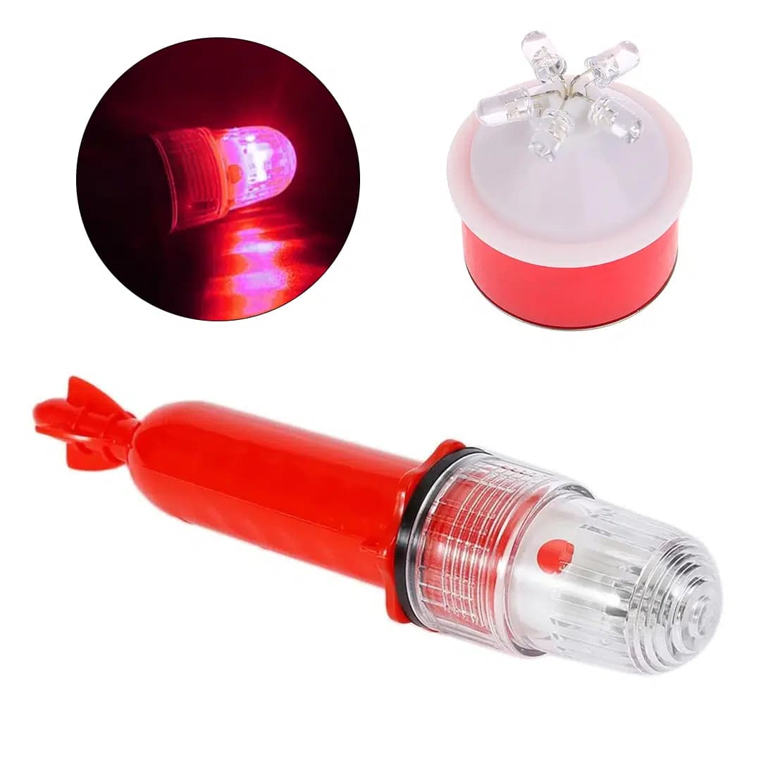 PowerMaster PM-19633 Mavi LED Su Geçirmez Balık Ağı Sinyal Lambası Pilli Çalışır Işıklı Şamandıra - Seyyar Elektronik