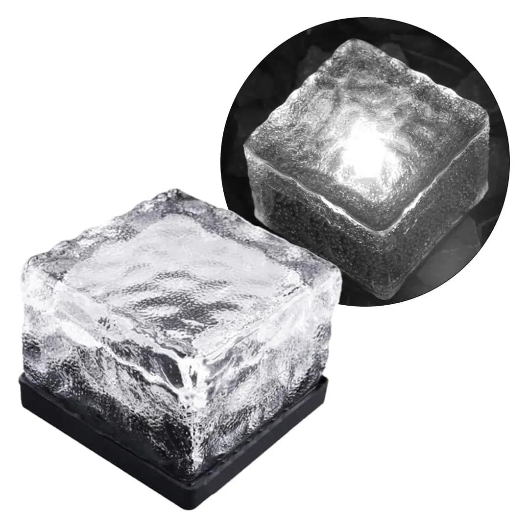 PowerMaster PM-21645 Solar Beyaz Ledli Tuğla Görünümlü Bahçe Dekorasyon Aydınlatma - Seyyar Elektronik