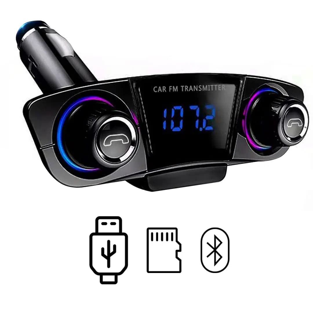 PowerMaster PM-22010 Bluetooth - SD Hafıza Kartı - Aux - Flash Bellek FM Transmitter - Seyyar Elektronik