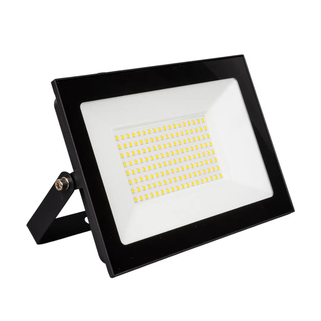 PowerMaster PM-22587 100 Watt - 220 Volt 6500K IP66 150* Işık Açısı Siyah Slim Kasa Led Projektör - Seyyar Elektronik