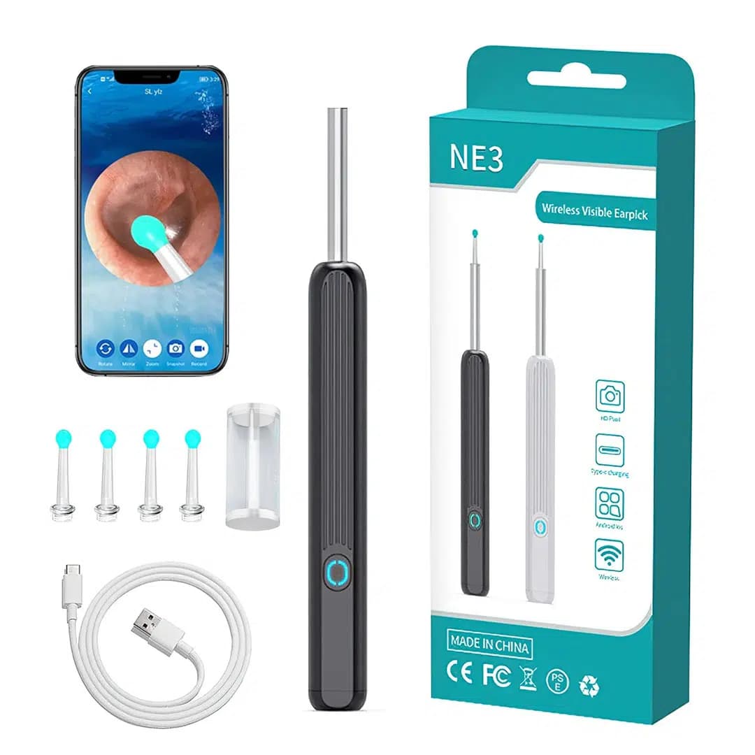 Powermaster PM-24064 Endoskop Kameralı Kulak Temizleme Seti - Seyyar Elektronik