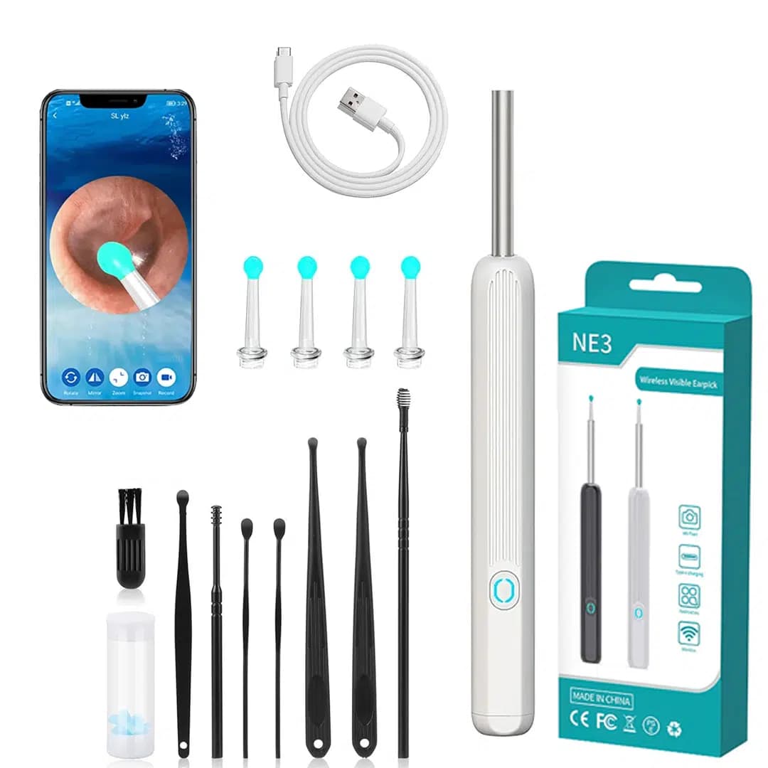 Powermaster PM-24065 Endoskop Kameralı Kulak Temizleme Cihazı - Seyyar Elektronik