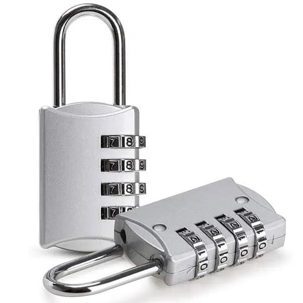 PowerMaster PM-24698 Asma Güvenlik Kilidi Bavul Dolap Kilit 4 Basamaklı Haneli - Seyyar Elektronik