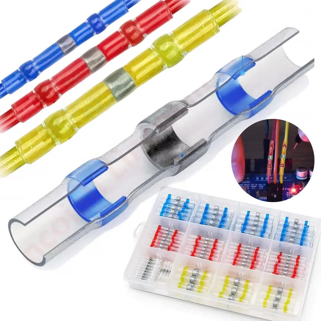 PowerMaster PM-24703 Dahili Lehimli Mühür Makaron 300 Adet 4 Boy Isıyla Daralan Kablo Koruması - Seyyar Elektronik