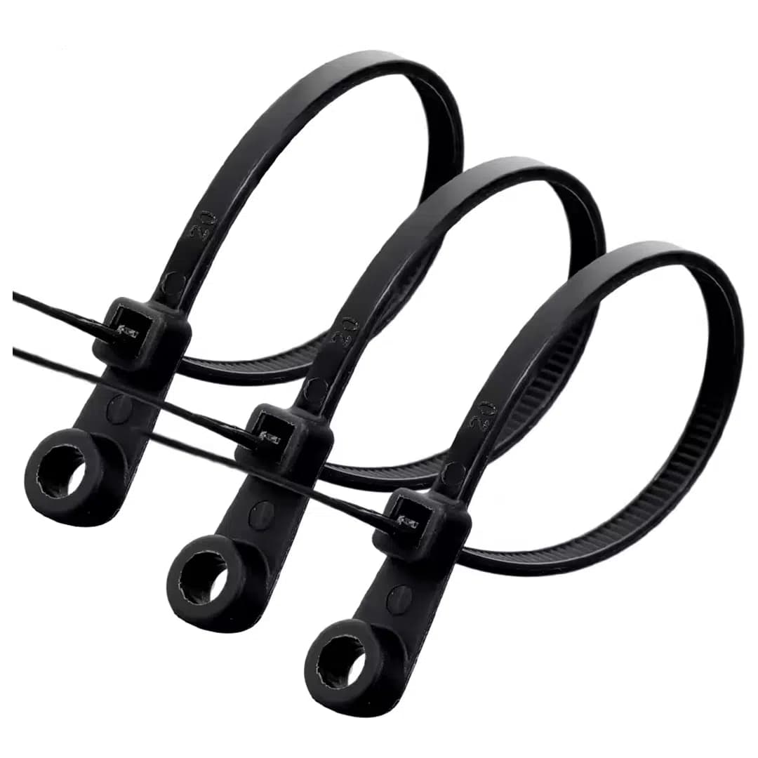 PowerMaster PM-26326 Vida Delikli Kablo Bağı Plastik Kelepçe 100lü Paket Siyah 2.5x100mm - Seyyar Elektronik