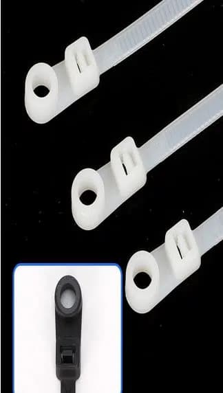 PowerMaster PM-26330 Vida Delikli Kablo Bağı Plastik Kelepçe 100lü Paket Beyaz 3.6x150mm - Seyyar Elektronik