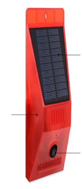PowerMaster PM-26957 Sesli Hayvan Kovucu Alarm Cihazı Uzaktan Kumandalı Solar Panelli - Seyyar Elektronik