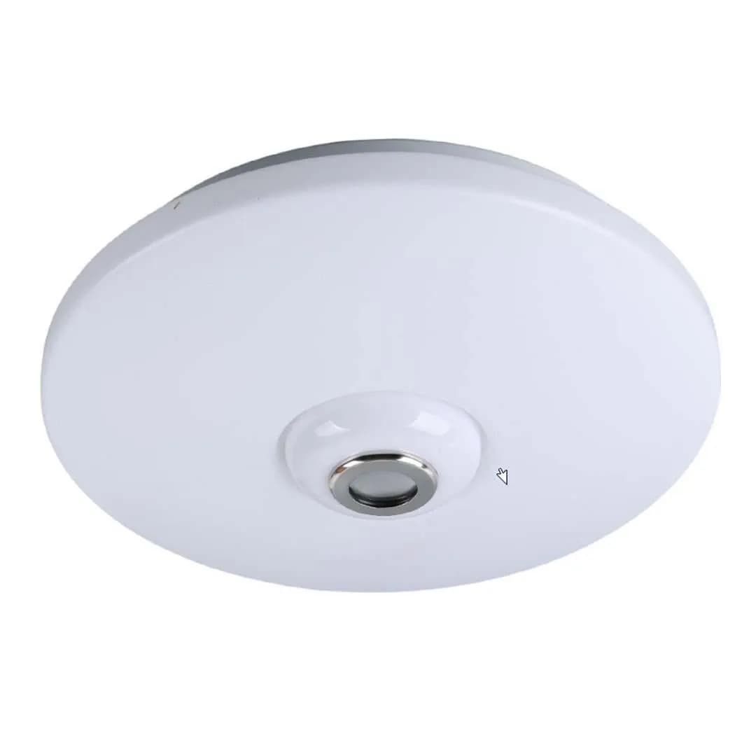 Powermaster PM-27331 Beyaz 34*9 Cm 24 Watt Bluetooth Hoparlörlü Tavan Aydınlatma (AL-BL301) Tornavida Hediyeli - Seyyar Elektronik