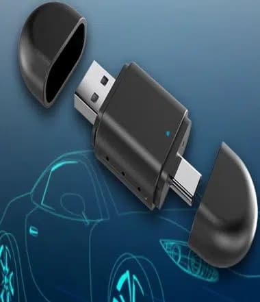 PowerMaster PM-27447 Kablosuz Carplay - Android Auto Çevirici Dönüştürücü Adaptör İki Girişli USB - TYPE-C - Seyyar Elektronik