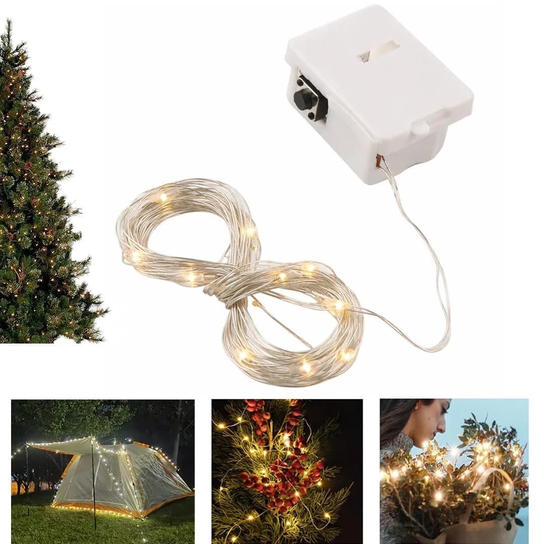 Powermaster PM-29155 Pilli 4.5 Volt 3 Metre Gün Işığı Dekoratif Peri Led - Seyyar Elektronik