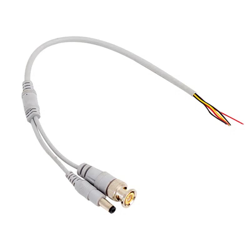 PowerMaster PM-35 Erkek BNC + Power Jacklı 30cm Güvenlik Kamera Kablosu - Seyyar Elektronik