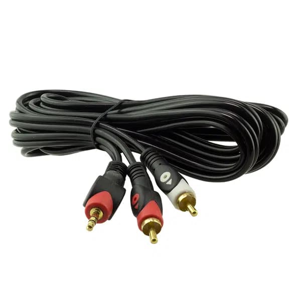 Powermaster PM-648 2 Rca Erkek + 3.5 Mm Stereo Erkek 3 Metre Kablo - Seyyar Elektronik