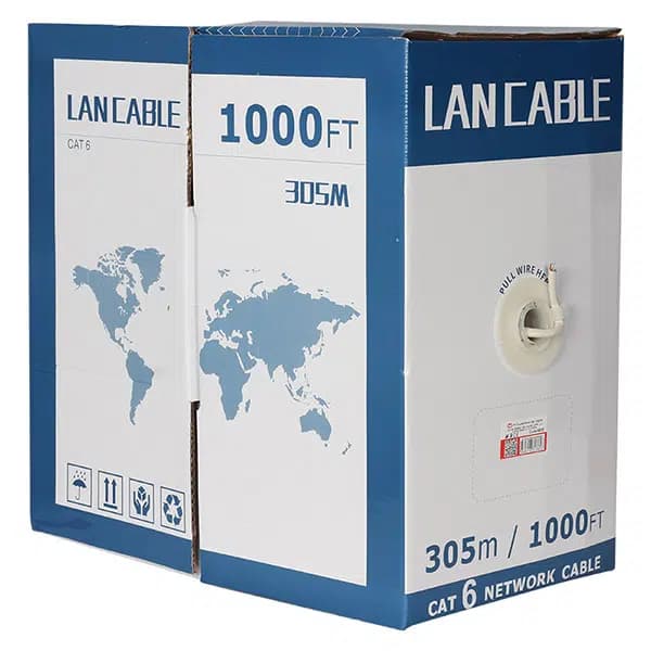 PowerMaster PM-6835 23 AWG 0.57mm 1Gbps UTP %100 Bakır Alaşım 305 Metre Gri CAT6 Kablo - Seyyar Elektronik