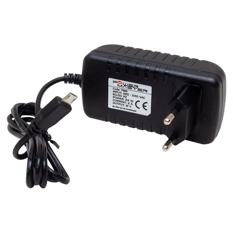 Powermaster PM-7919 12 Volt - 2 Amper Micro Usb Tablet Pc Adaptörü - Seyyar Elektronik
