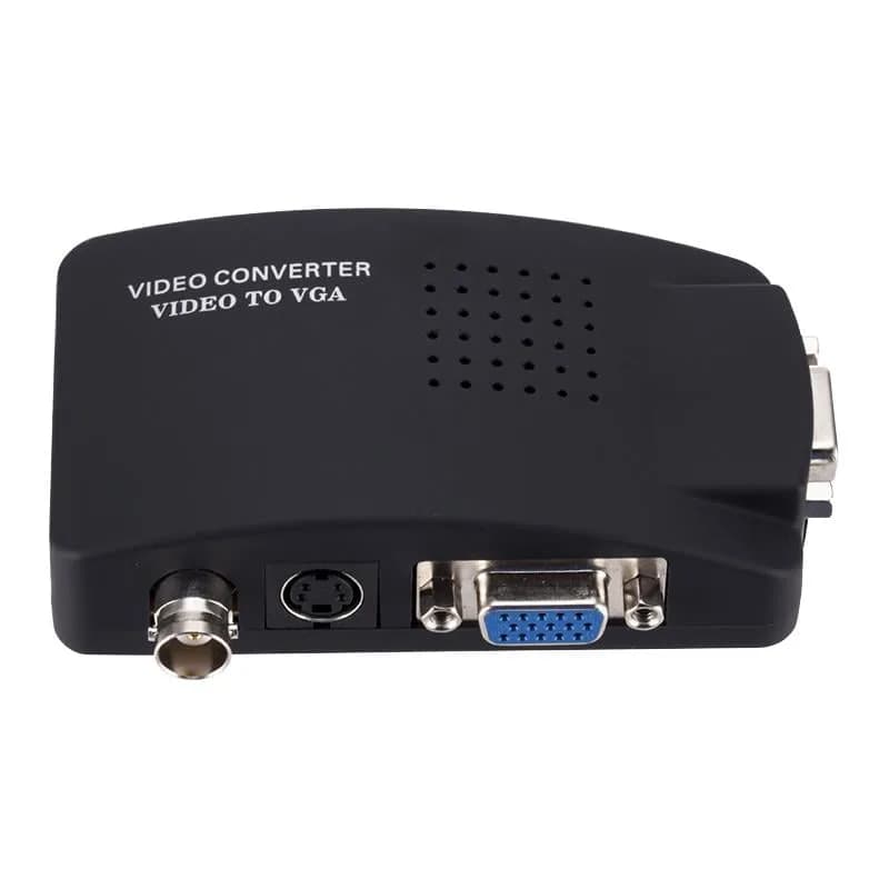Powermaster PM-983 BNC S-Video VGA'dan VGA'ya Görüntü Dönüştürücü 1080P Destekli - Seyyar Elektronik