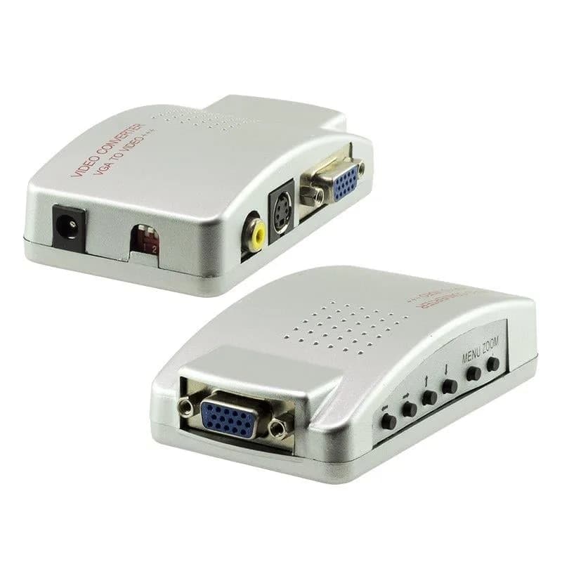 Powermaster PM-983 VGA'dan BNC S-Video VGA'ya Görüntü Dönüştürücü 1080P Destekli - Seyyar Elektronik