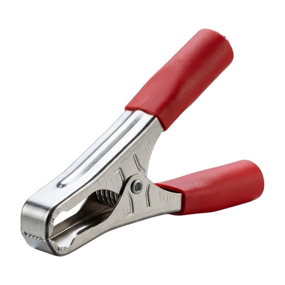 Powermaster PM09-1044 Büyük 100mm Krokodil Akü Maşası Kırmızı - Seyyar Elektronik