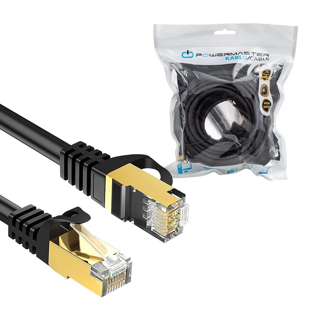 PowerMaster PMCAT710 Cat7 10 Metre 10Gbps 600MHz LAN Ethernet Kablosu - RJ45 26AWG Bakır - Seyyar Elektronik