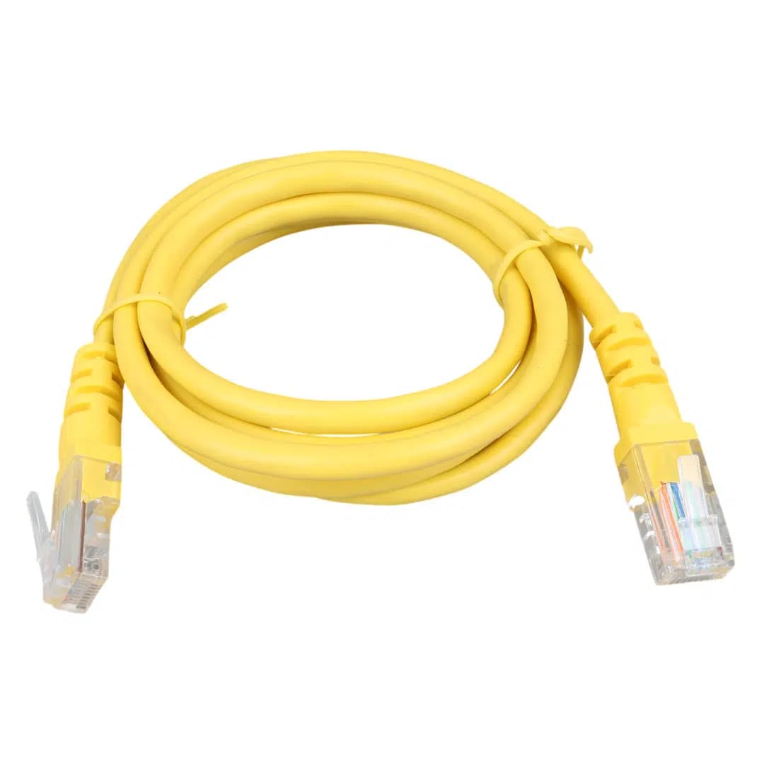 Powermaster Sarı 1.5 Metre CAT5 Ethernet Kablo (Refresh) - Seyyar Elektronik