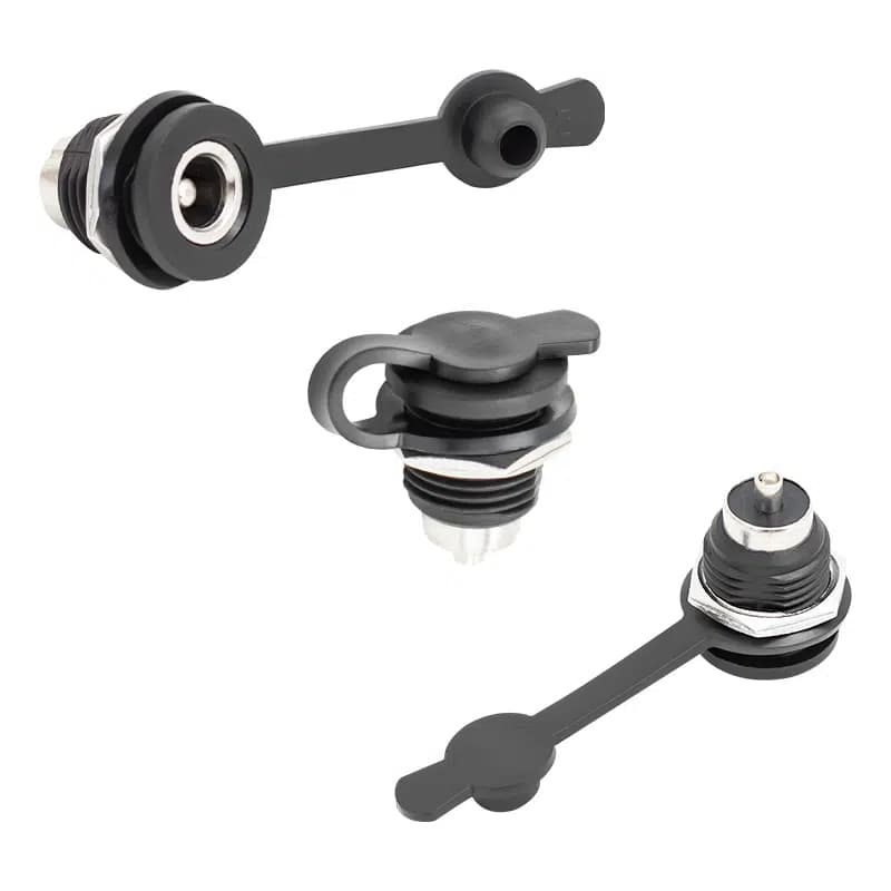 Powermaster Suya Dayanıklı Siyah Adaptör Şase 5.5x2.5 Uç - Seyyar Elektronik