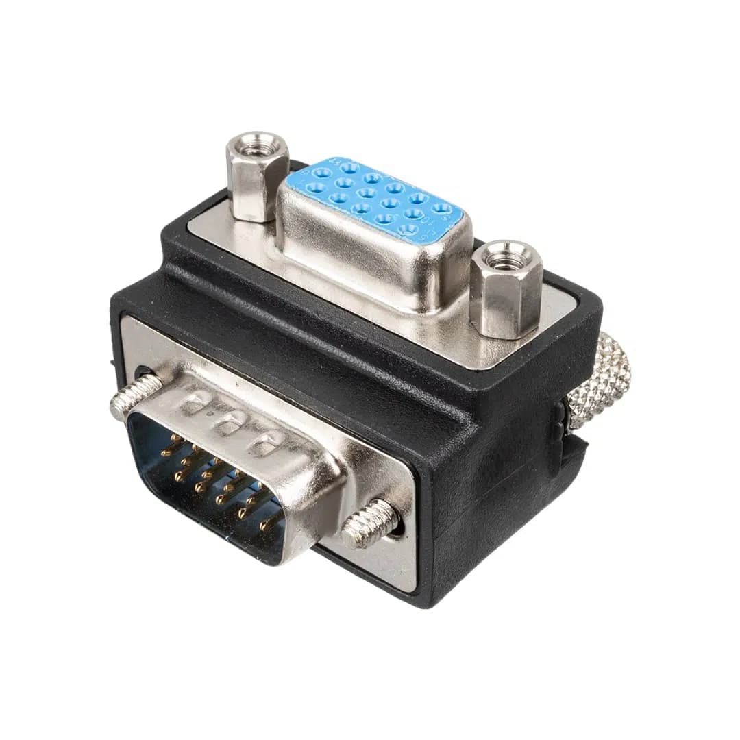 Powermaster Vga Dişi Erkek Çevirici 90° Derece L Tip - Seyyar Elektronik