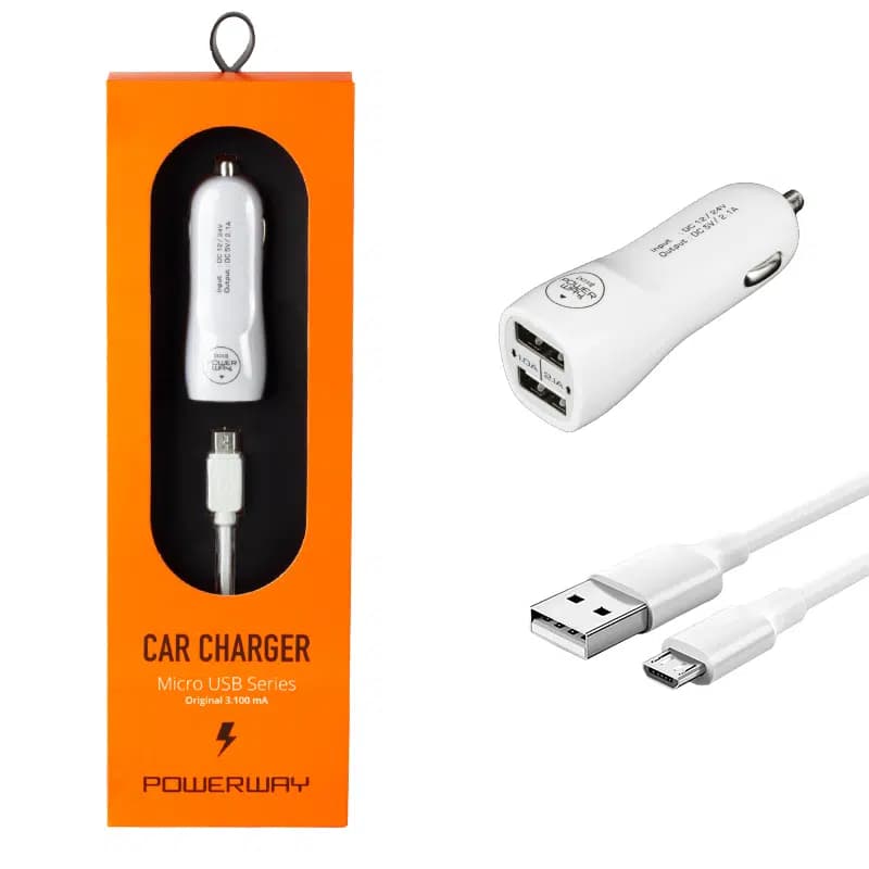 Powerway 3.1A Micro Usb Araç Çakmaklık Şarj Aleti X233 - Seyyar Elektronik