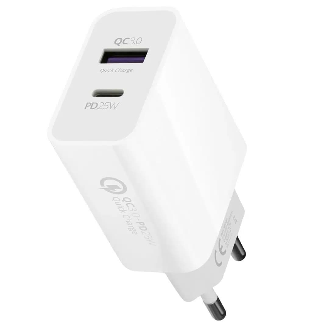 Powerway HW25 Usb 3.0 / Type-C 25W 3.0 A Hızlı Şarj Aleti Başlığı PD25W - Seyyar Elektronik