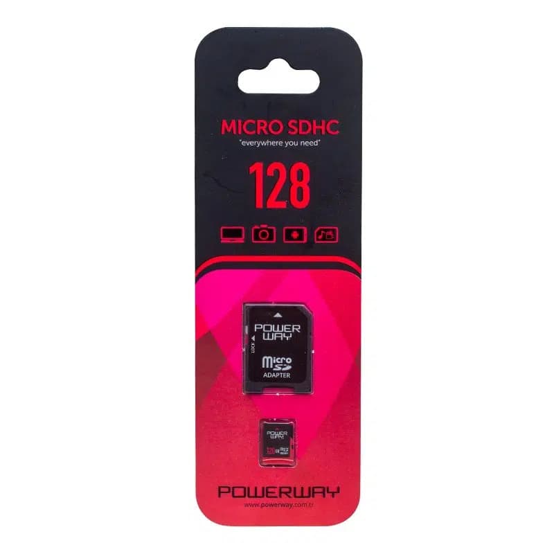 Powerway PWR-128 128 GB Micro SD (Class 10) Hafıza Kartı - Seyyar Elektronik