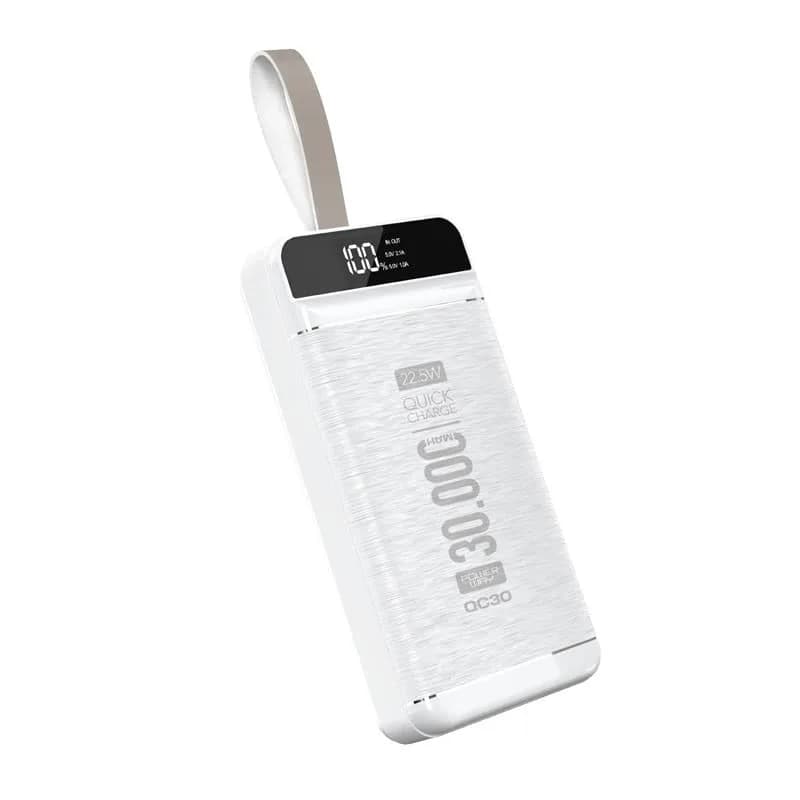 Powerway QC30 30000 Mah Di̇ji̇tal Göstergeli Ekran Powerbank - Seyyar Elektronik