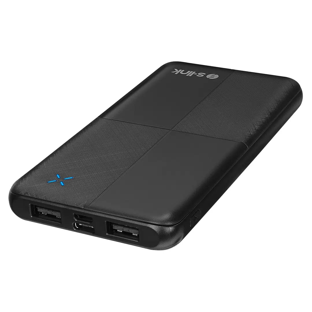 S-Link IP-G12N 10.000mAh MicroUSB + TYPE-C Siyah Taşınabilir Pil Şarj Cihazı Powerbank - Seyyar Elektronik