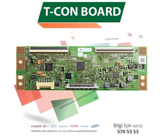 Samsung RUNTK 5351TP - UE32F5070 - UE32F5570 - CY-HF320BGSV1H - Lcd Led T-CON Board - Seyyar Elektronik