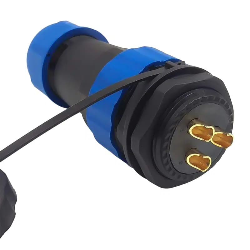 SD28 Su Geçirmez 3 Pin Erkek-Dişi Yuvarlak 28 Mm Konnektör - Seyyar Elektronik