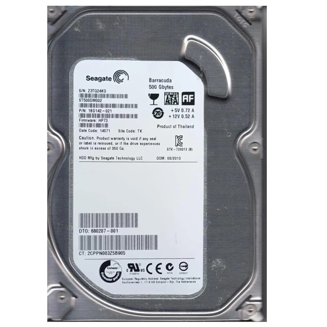 Seagate ST500DM002 ST 500 Gb Sata Harddisk Refresh - Seyyar Elektronik