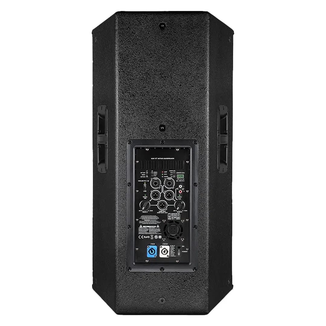 Shile E12S 12" 2000 Watt 2 Yollu Profesyonel Aktif Kabin Hoparlör - Seyyar Elektronik