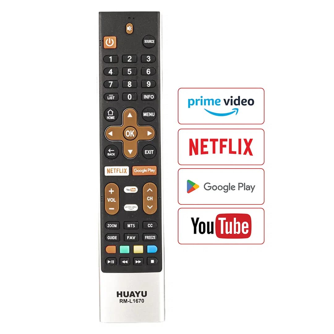 Skyworth RM-L1670 LCD LED TV kumandası - Netflix ve Google Play tuşlu - Seyyar Elektronik