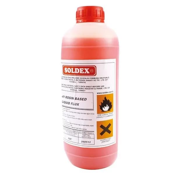 Soldex ASR-41 1 Lt. Köpürebilir Reçine Bazlı Sıvı Flux - Seyyar Elektronik