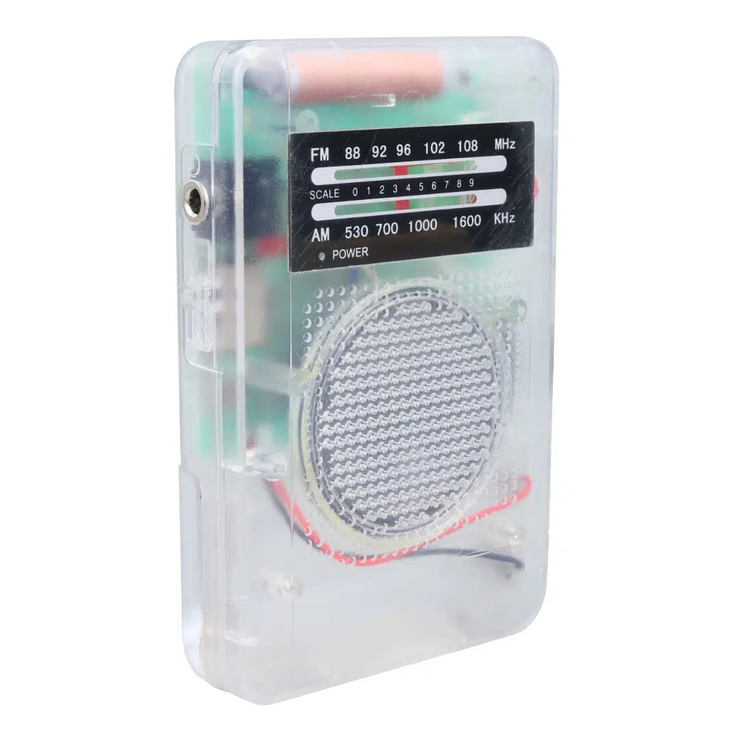 Starnic ST-821 AM-FM Şeffaf Analog Hapishane Radyosu (88-108 FM Frekans Aralığı) - Seyyar Elektronik