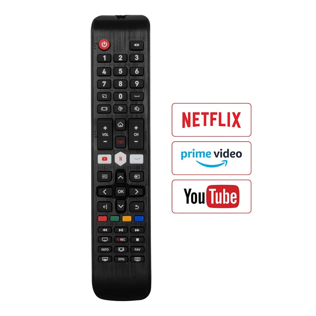 Sunny SN32DAL13 - Axen AX32DAB13 - Woon WN43DLK13 - Hi-Level LCD22426U - Peaq PQ50FMN403/0216 Netflix-YouTube Tuşlu Lcd Tv Kumanda - Seyyar Elektronik