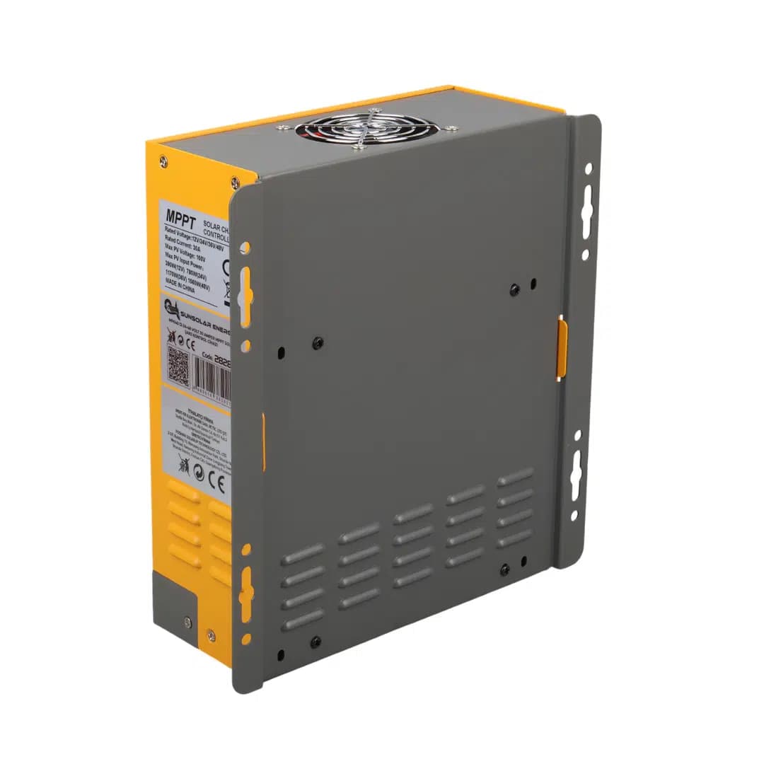 Sunsolar MPK30 MPPT Solar Şarj Kontrol Cihazı 30A (12V/24V/36V/48V Otomatik) 150V Maksimum PV LCD Ekranlı RS485 Portlu - Seyyar Elektronik