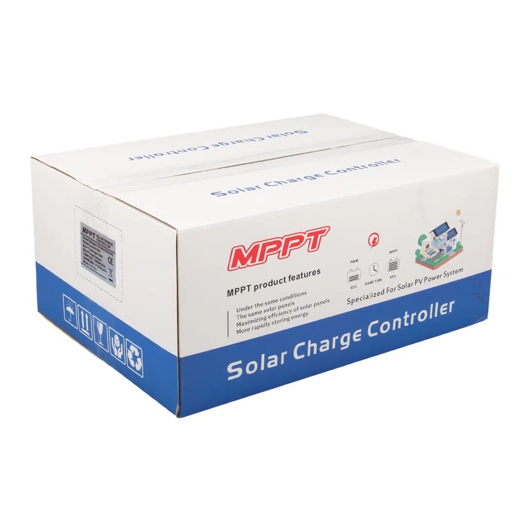 Sunsolar MPK60 MPPT Solar Şarj Kontrol Cihazı 60A (12V/24V/36V/48V Otomatik) 150V Maksimum PV LCD Ekranlı RS485 Portlu - Seyyar Elektronik