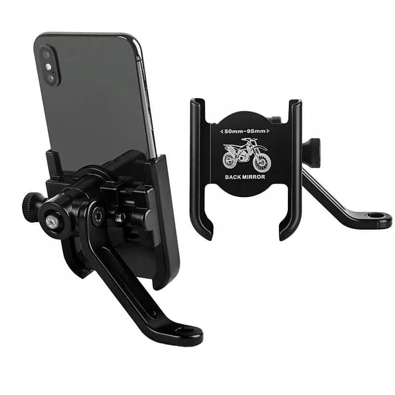 Sunup 03-H2 Motosiklet Telefon Tutucu Standı Tutacağı (Aynaya Sabitlenir) - Seyyar Elektronik