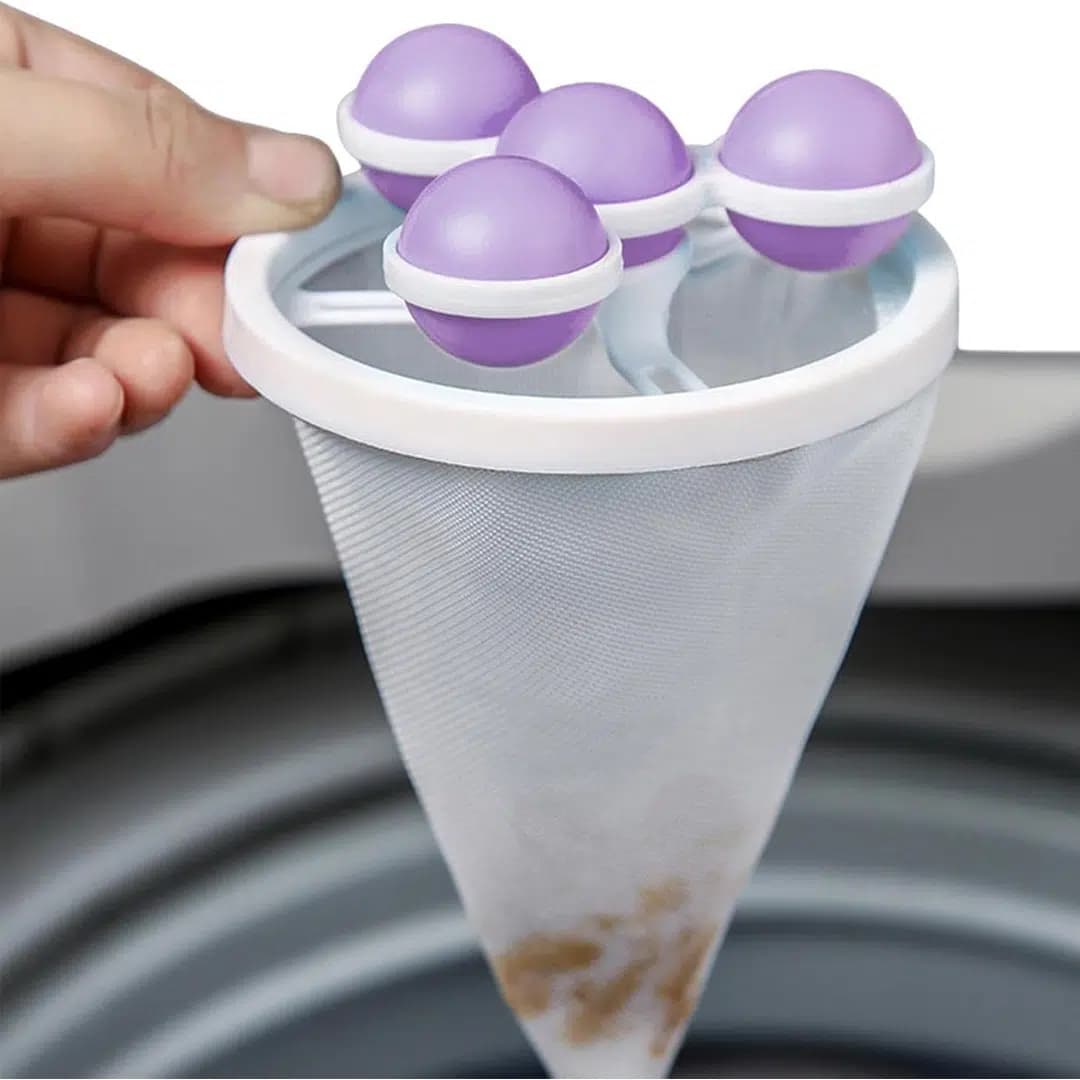 Sunup SN-26621 Çok Fonksiyonlu Çamaşır Makinesi İçin Yıkanabilir Mor Toz Tüy Toplayıcı - Seyyar Elektronik