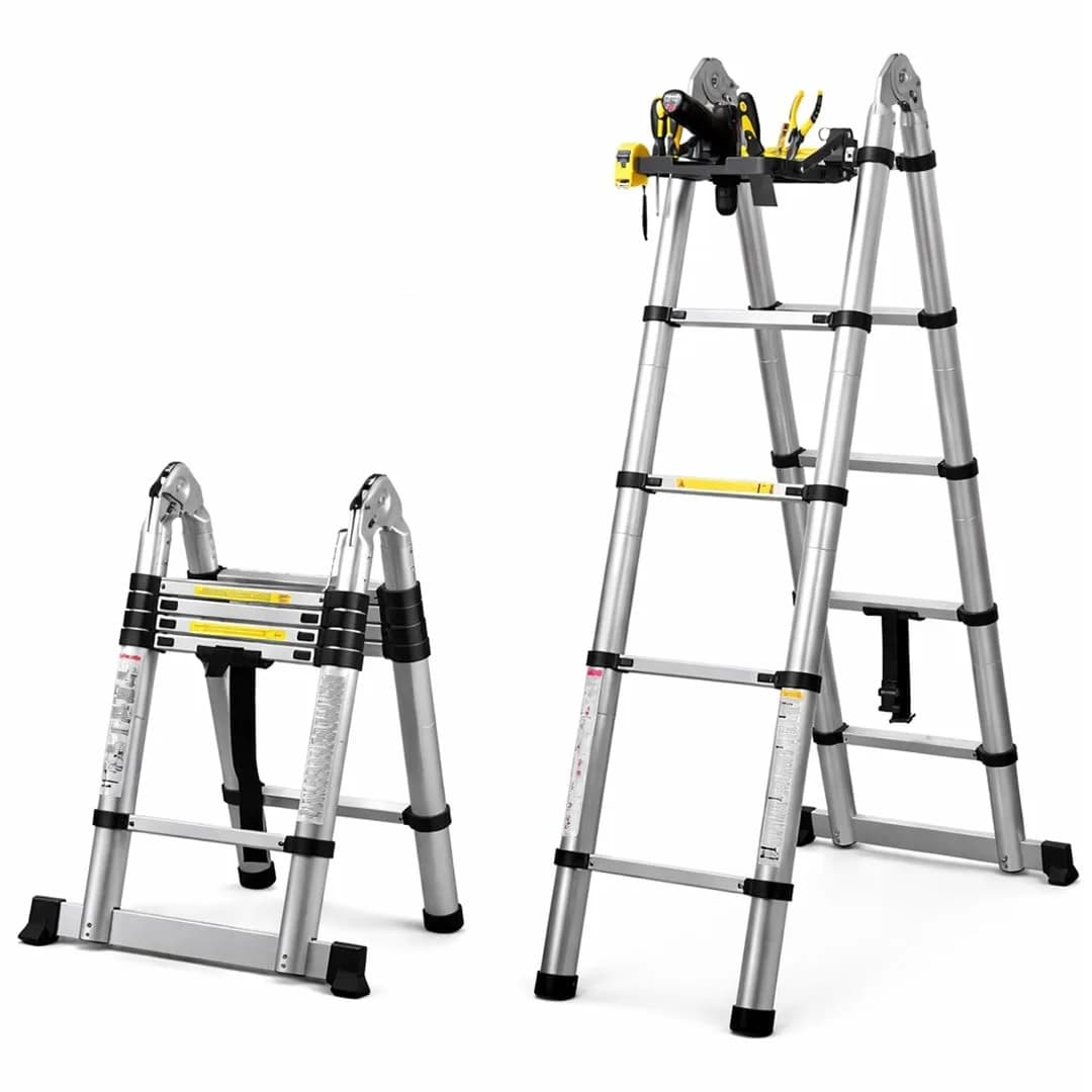 Sunup SN-29682 3.2+3.2 Metre Teleskopik Merdiven Karavan & Tekne Katlanır Alüminyum - Seyyar Elektronik