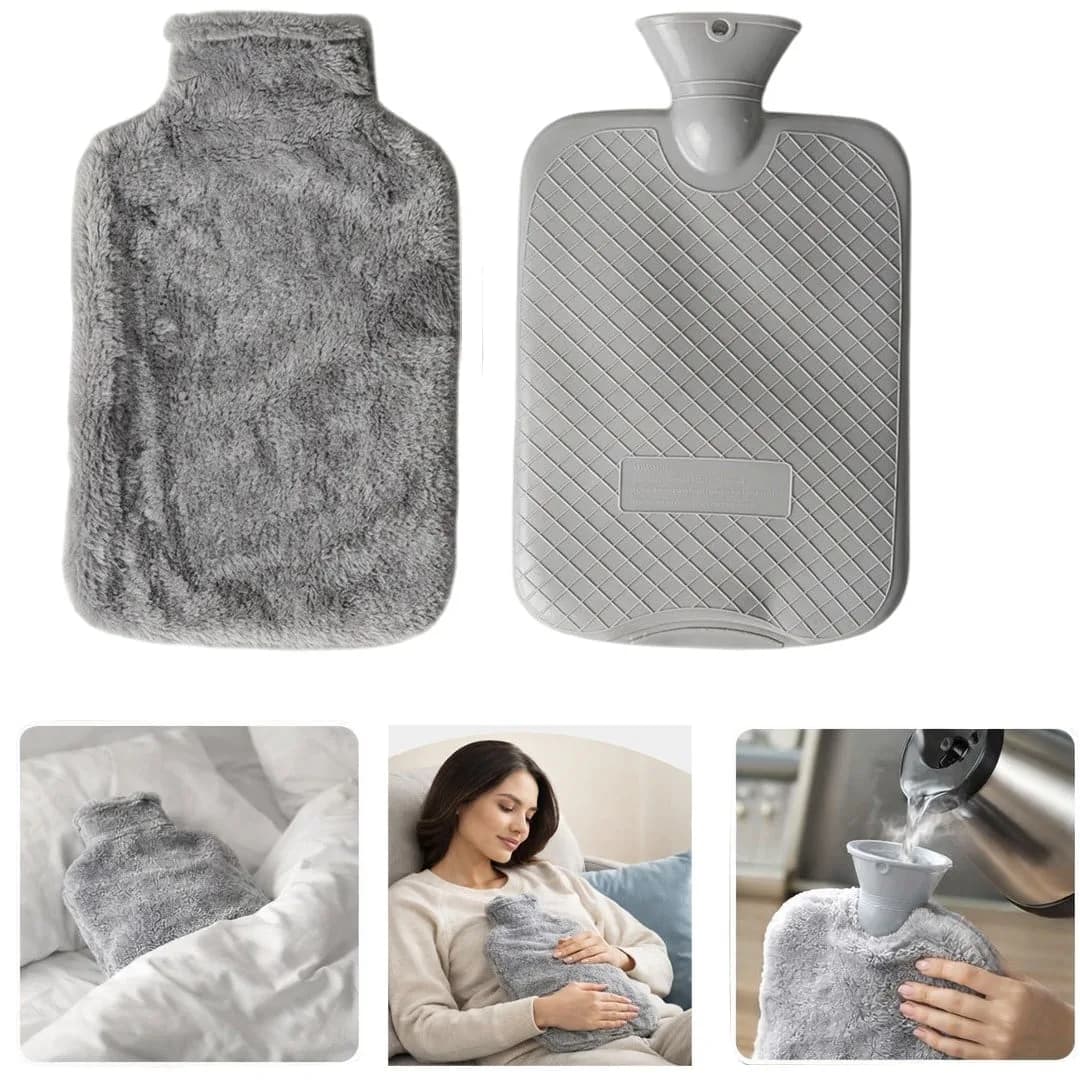 Sunup SN-29909 Peluş Kılıflı Yumuşak Dokulu 30 Cm 2000 Ml Kapasiteli Sıcak Su Torbası - Seyyar Elektronik