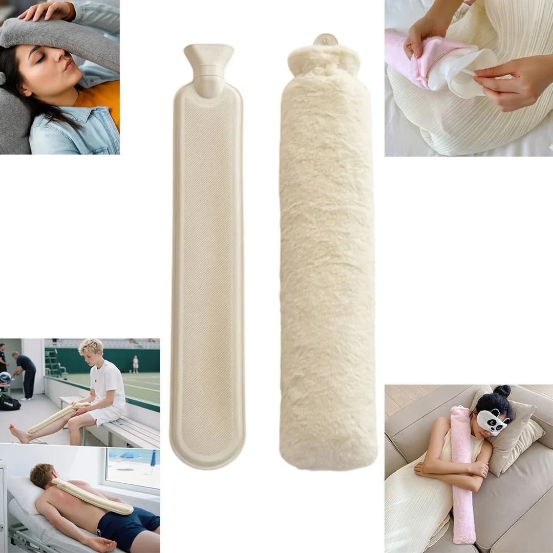 Sunup SN-29910 Peluş Kılıflı Yumuşak Dokulu Uzun 76 Cm 2500 Ml Kapasiteli Sıcak Su Torbası - Seyyar Elektronik